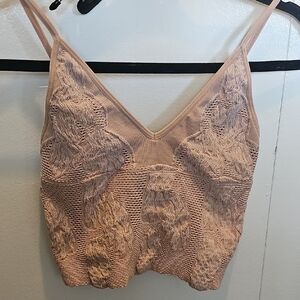 Elegant Lace Bralette in Tan